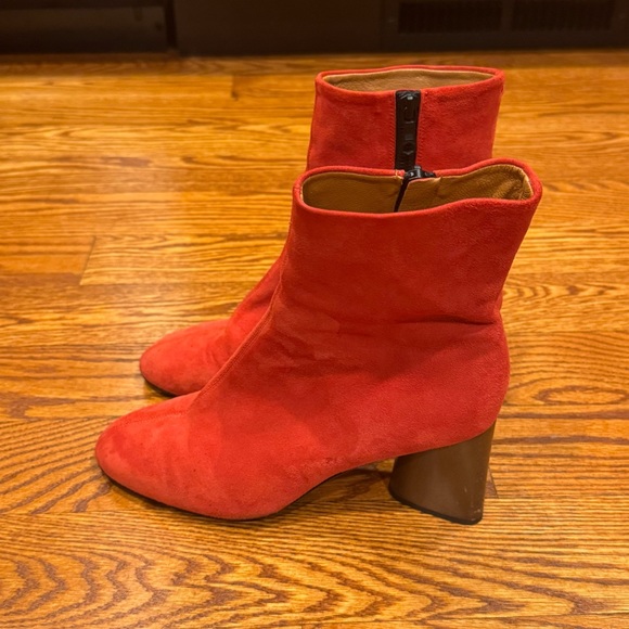 Rag & Bone Fei Ankle Boot in Fiery Red size 38 US 7 EUC - Picture 5 of 15